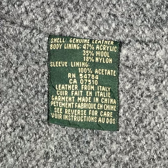 Vintage Joseph Abboud black leather winter jacket Size Large - Picture 4 of 4